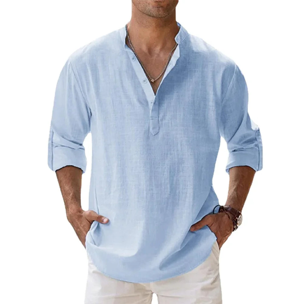 Camisa Linen Breeze | Estilo Casual de Verano para Hombre