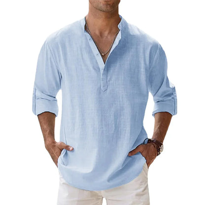 Camisa Linen Breeze | Estilo Casual de Verano para Hombre