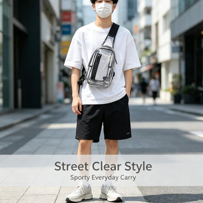 Bandolera Clear Urban | Transparente Unisex Crossbody