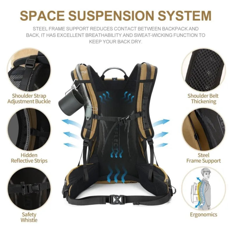 Mochila Adventure Pro | Trekking Impermeable de Gran Capacidad