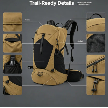 Mochila Adventure Pro | Trekking Impermeable de Gran Capacidad