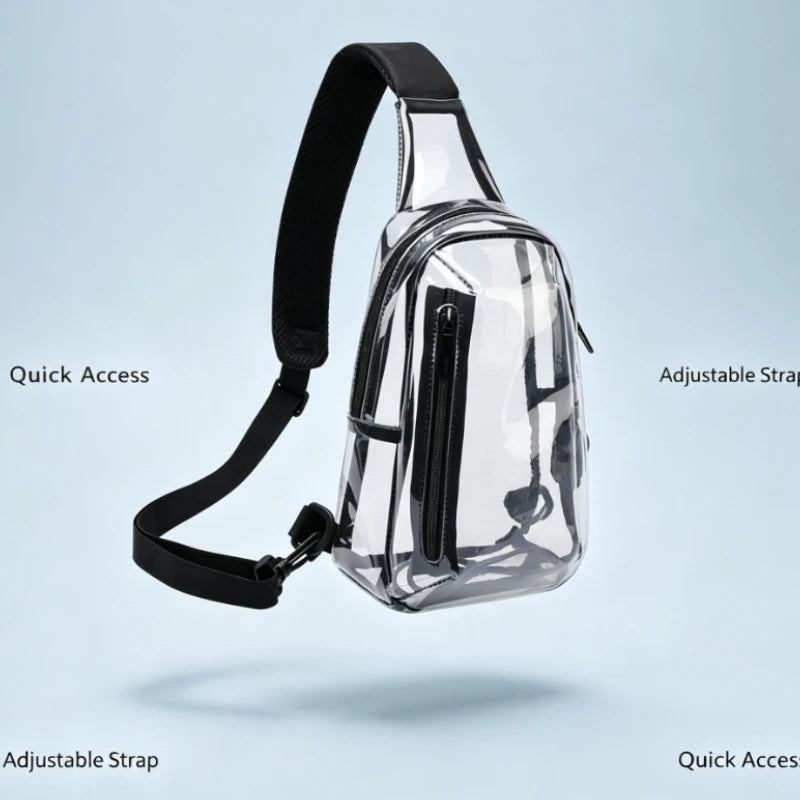Bandolera Clear Urban | Transparente Unisex Crossbody