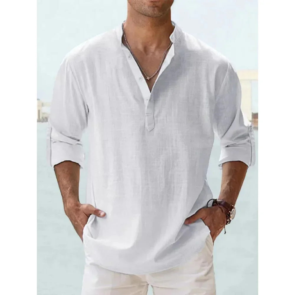 Camisa Linen Breeze | Estilo Casual de Verano para Hombre