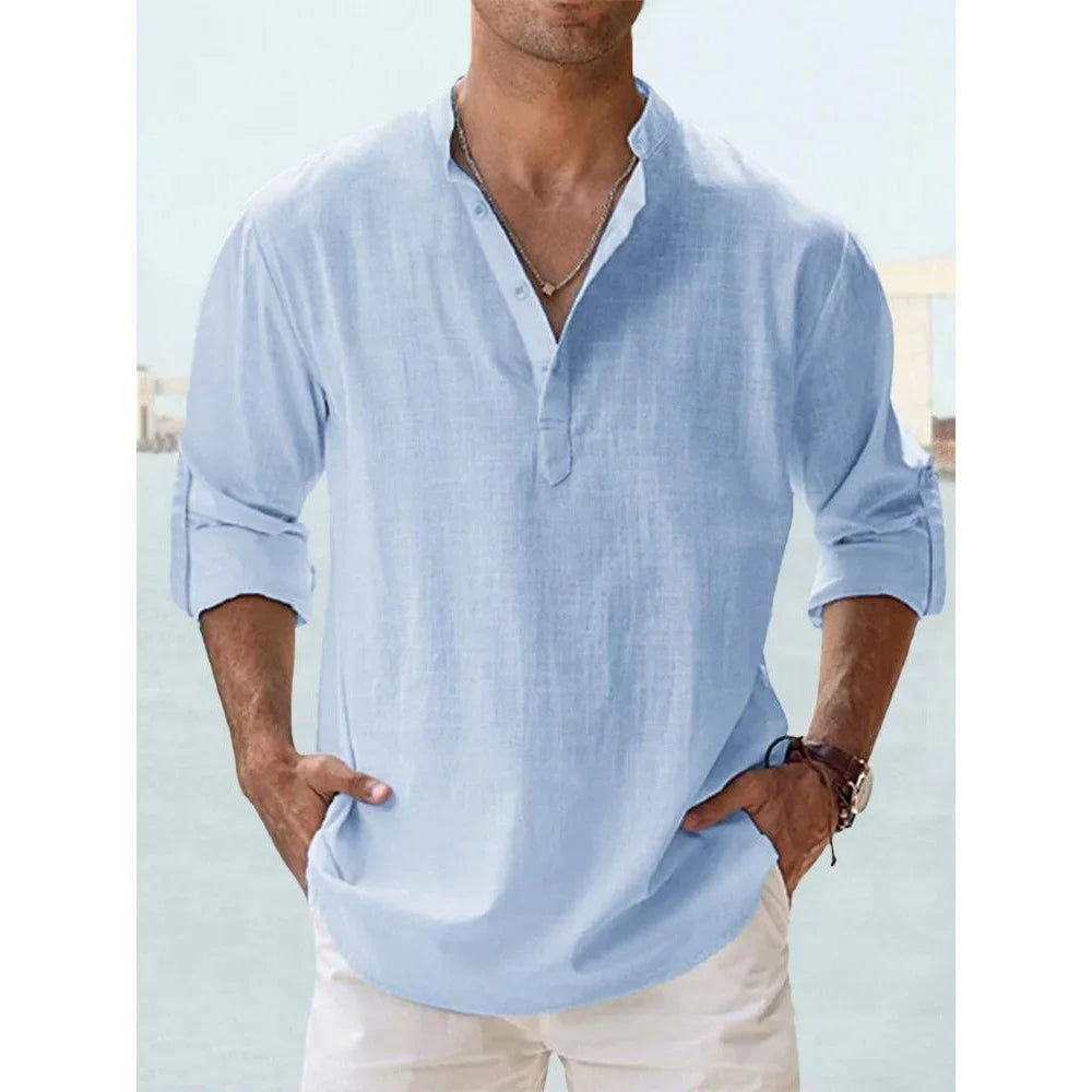 Camisa Linen Breeze | Estilo Casual de Verano para Hombre