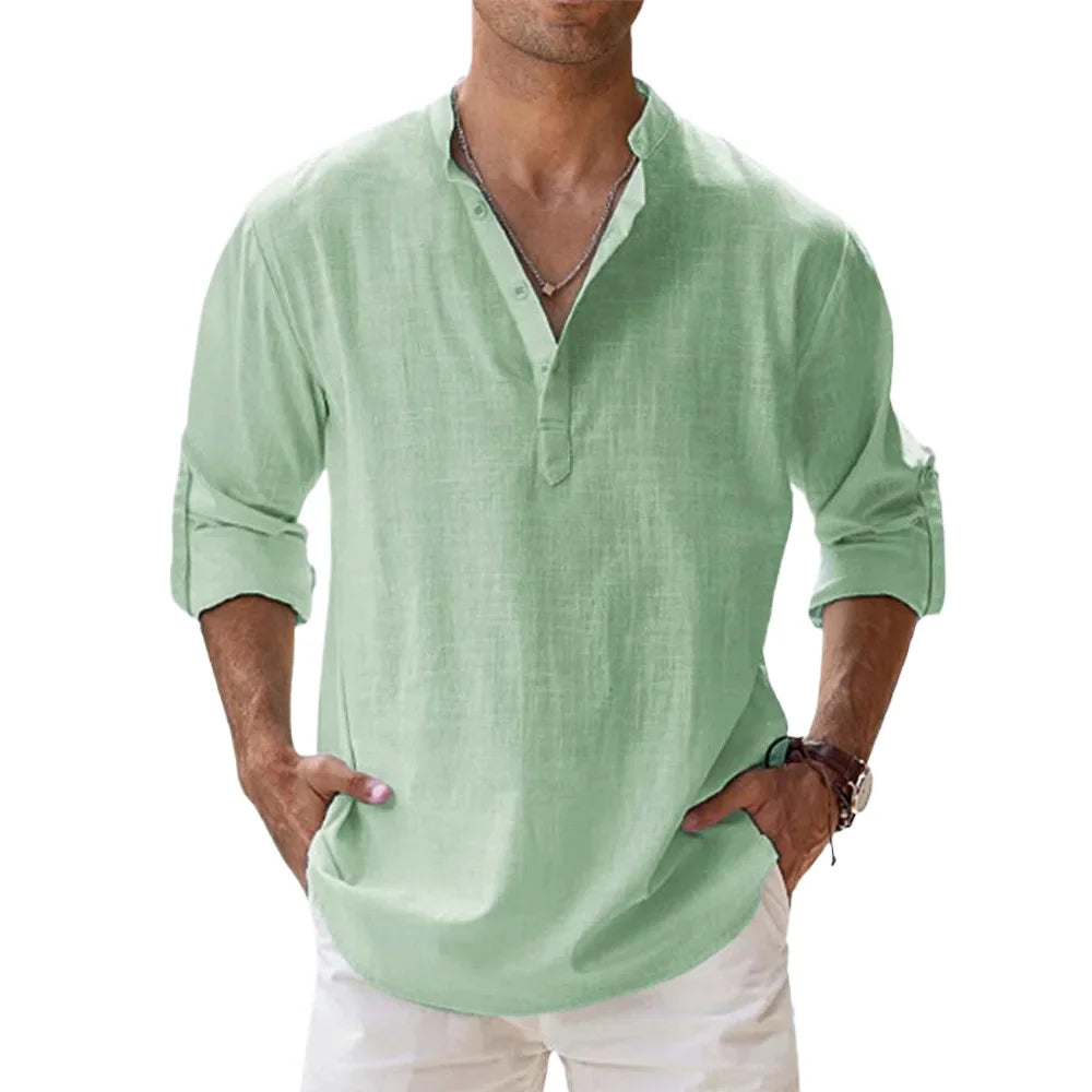Camisa Linen Breeze | Estilo Casual de Verano para Hombre