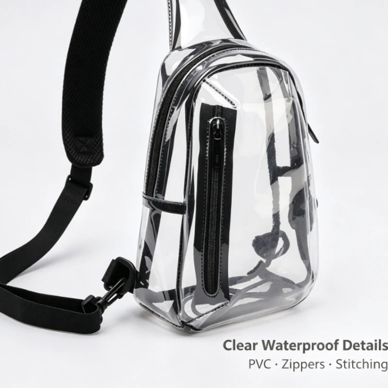Bandolera Clear Urban | Transparente Unisex Crossbody