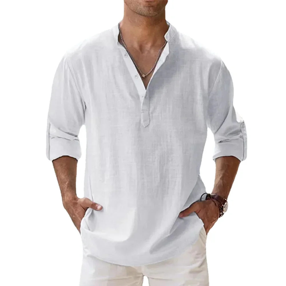 Camisa Linen Breeze | Estilo Casual de Verano para Hombre